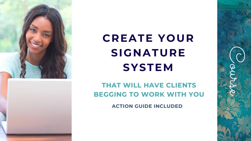 create signature course